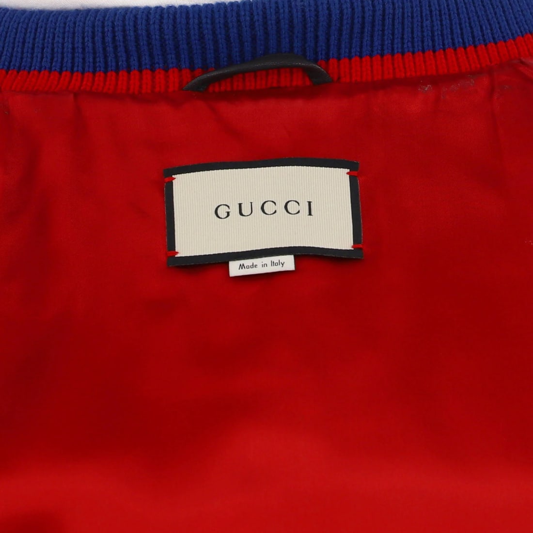 Patchwork Gucci Men's Varsity Jacket Leather with - 6