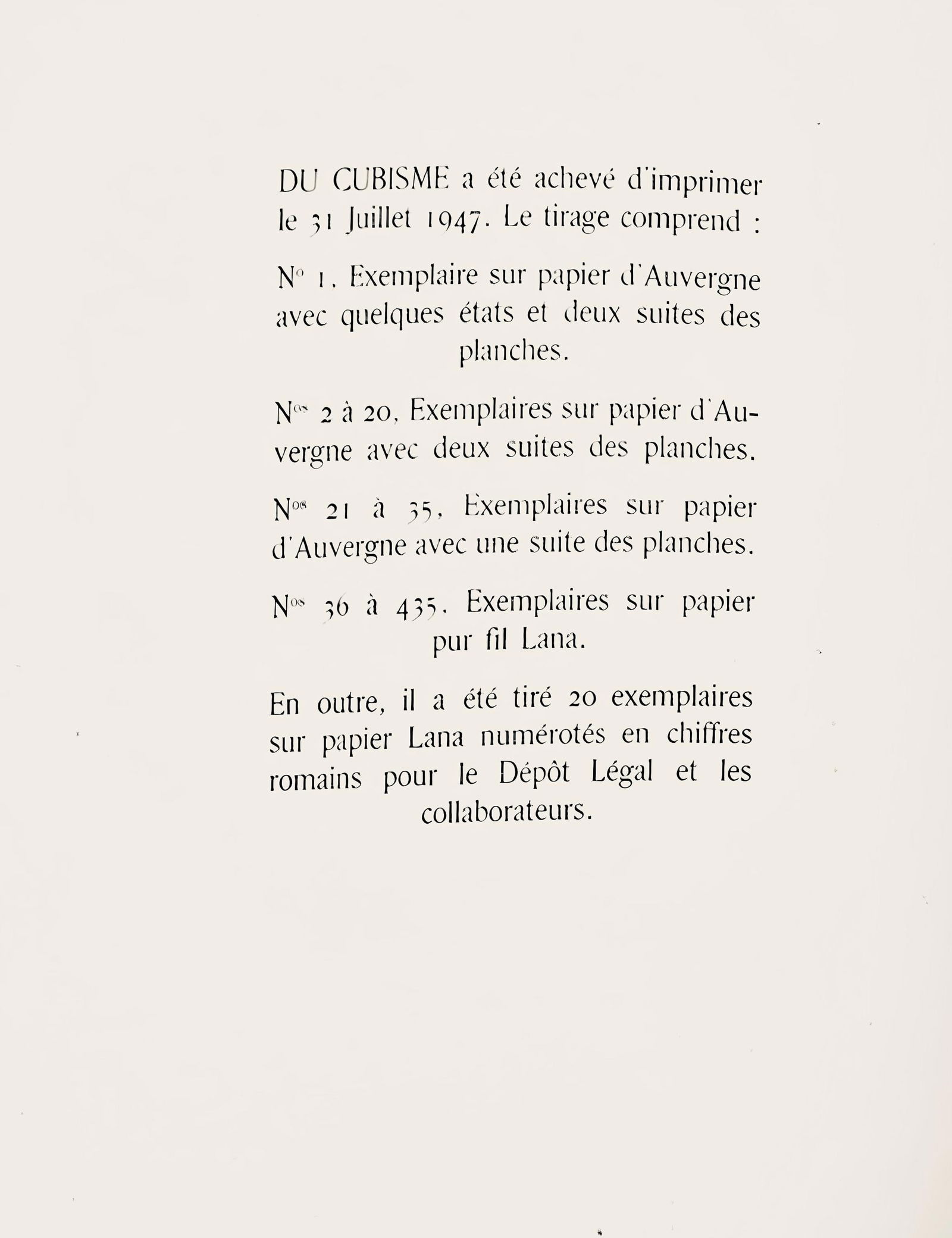 Etching - Georges Braque - Composition - Du cubisme - 8