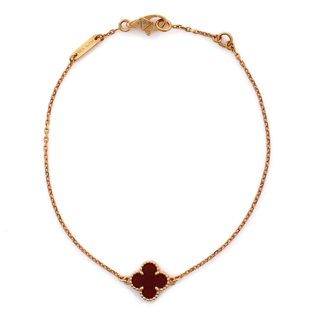 Carnelian Van Cleef & Arpels Sweet Alhambra Bracelet 18K Rose Gold and: Carnelian Van Cleef & Arpels Sweet Alhambra Bracelet 18K Rose Gold and This listing features Carnelian Van Cleef & Arpels Sweet Alhambra Bracelet 18K Rose Gold and. Item specifics are provided below.