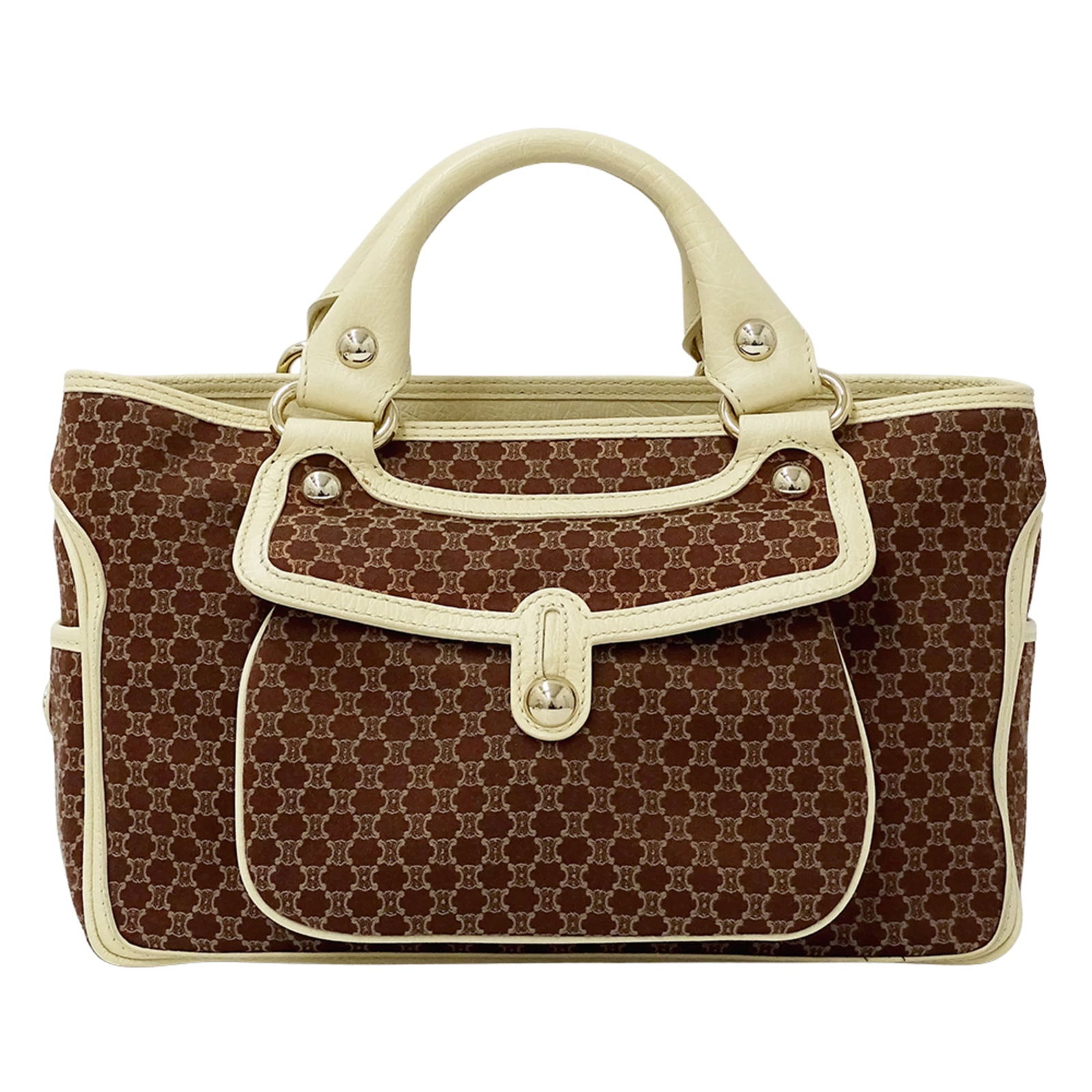 Canvas Celine Handbag: Canvas Celine Handbag This listing features Canvas Celine Handbag. Item specifics are provided below. Item Specifics: Brand: Celine Type: Handbag Material: Canvas Color: Brown, White Gender: Women Siz
