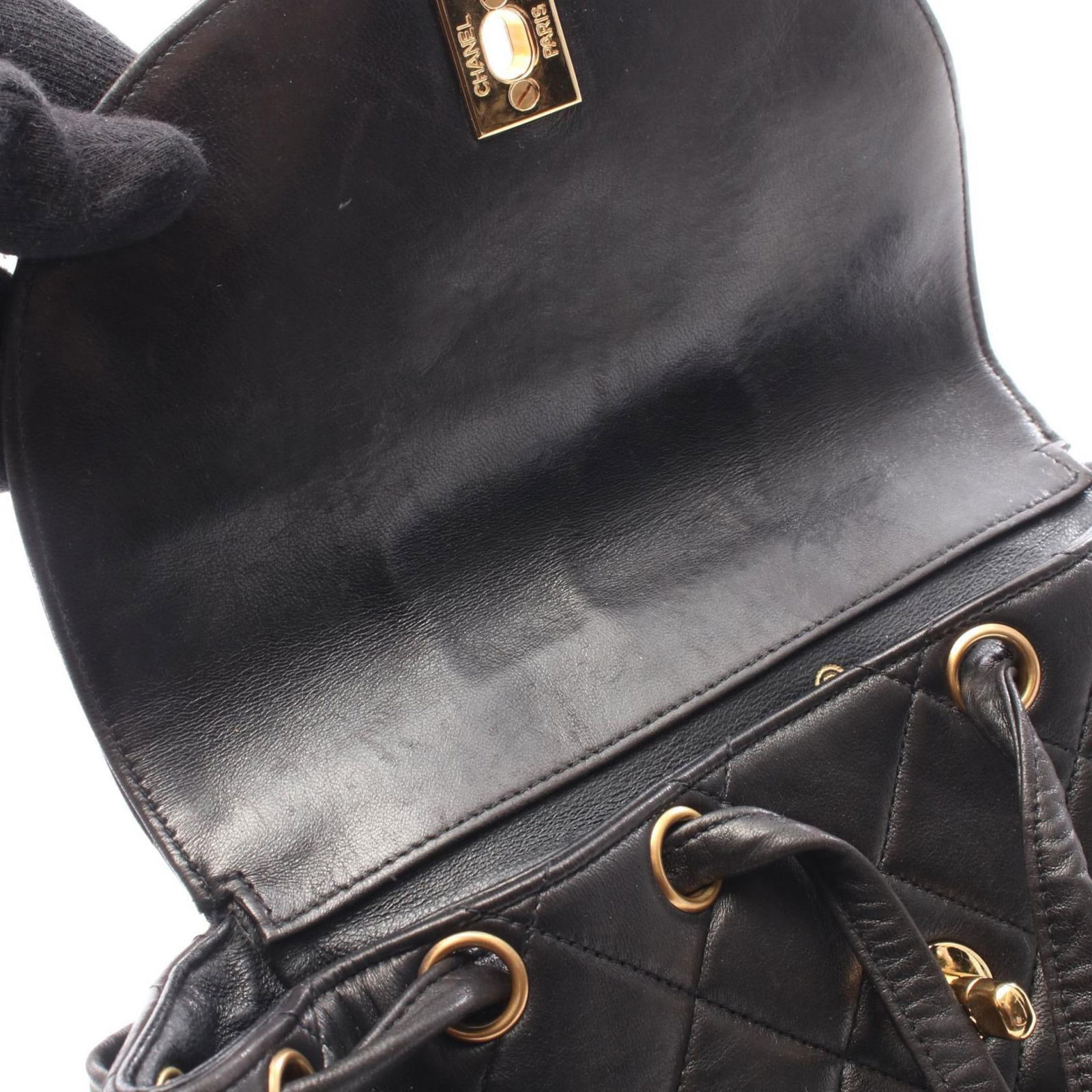 Leather Chanel Backpack - 6