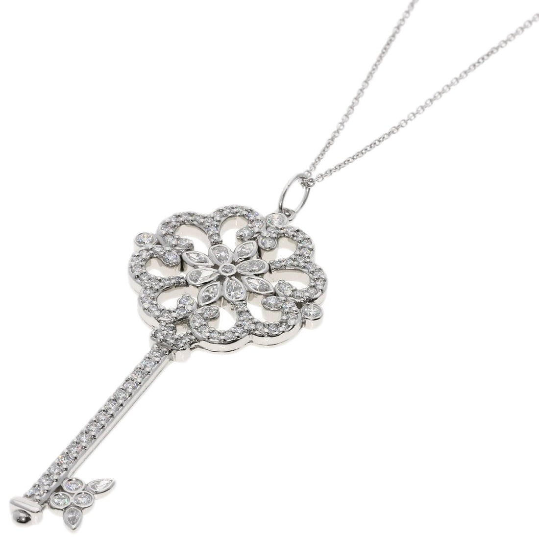 Gold TIFFANY&Co. Enchant Prim Rose Key Diamond Necklace K18 White: Gold TIFFANY&Co. Enchant Prim Rose Key Diamond Necklace K18 White This listing features Gold TIFFANY&Co. Enchant Prim Rose Key Diamond Necklace K18 White. Item specifics are provided below. Item