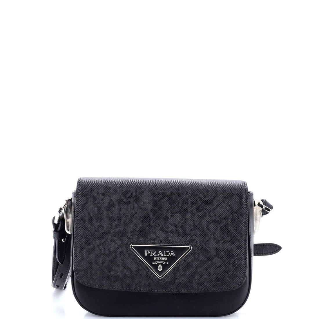 Small Prada Identity Flap Shoulder Bag Saffiano with City Calf (1 of 6)