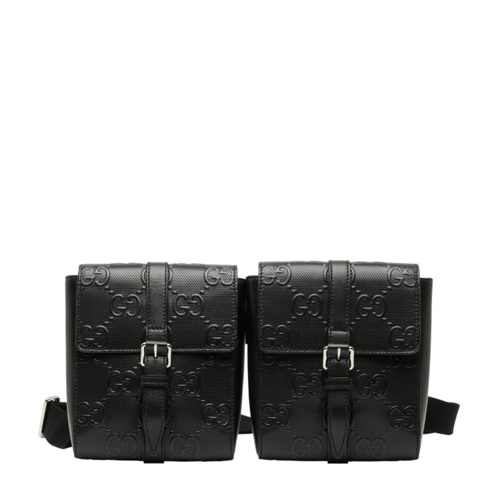 Leather Gucci Fanny Pack: Leather Gucci Fanny Pack This listing features Leather Gucci Fanny Pack. Item specifics are provided below. Item Specifics: Brand: Gucci Type: Fanny Pack Material: Leather Color: Black Gender: Women