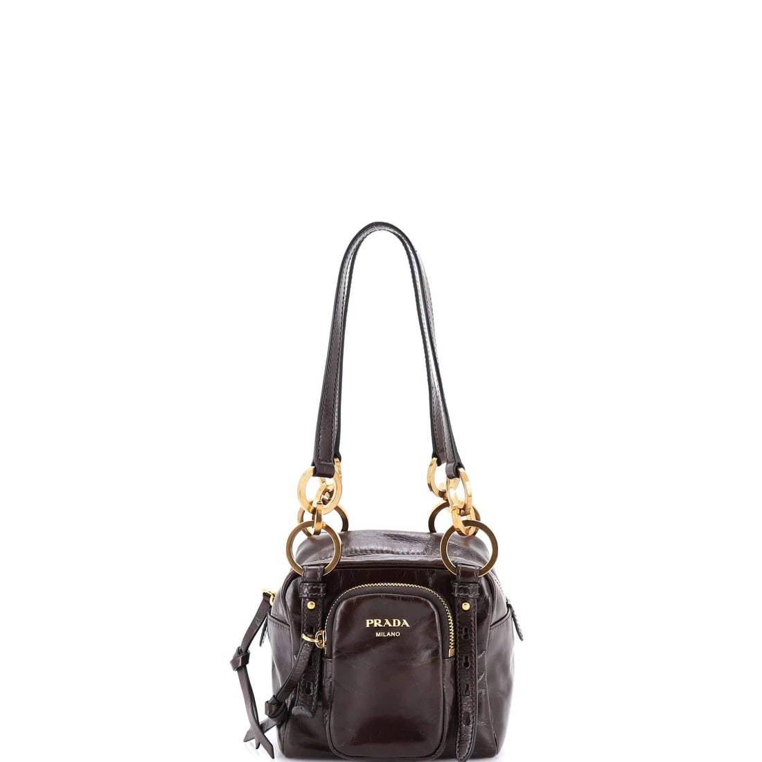 Mini Prada Dangle Top Handle Bag Leather (1 of 7)