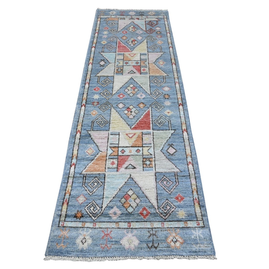 Rug 2'8"x8'3" Beau Blue Anatolian Village Inspired Design Runner Oriental: Rug 2'8"x8'3" Beau Blue Anatolian Village Inspired Design Runner Oriental This listing features Rug 2'8"x8'3" Beau Blue Anatolian Village Inspired Design Runner Oriental. Item specifics are provided