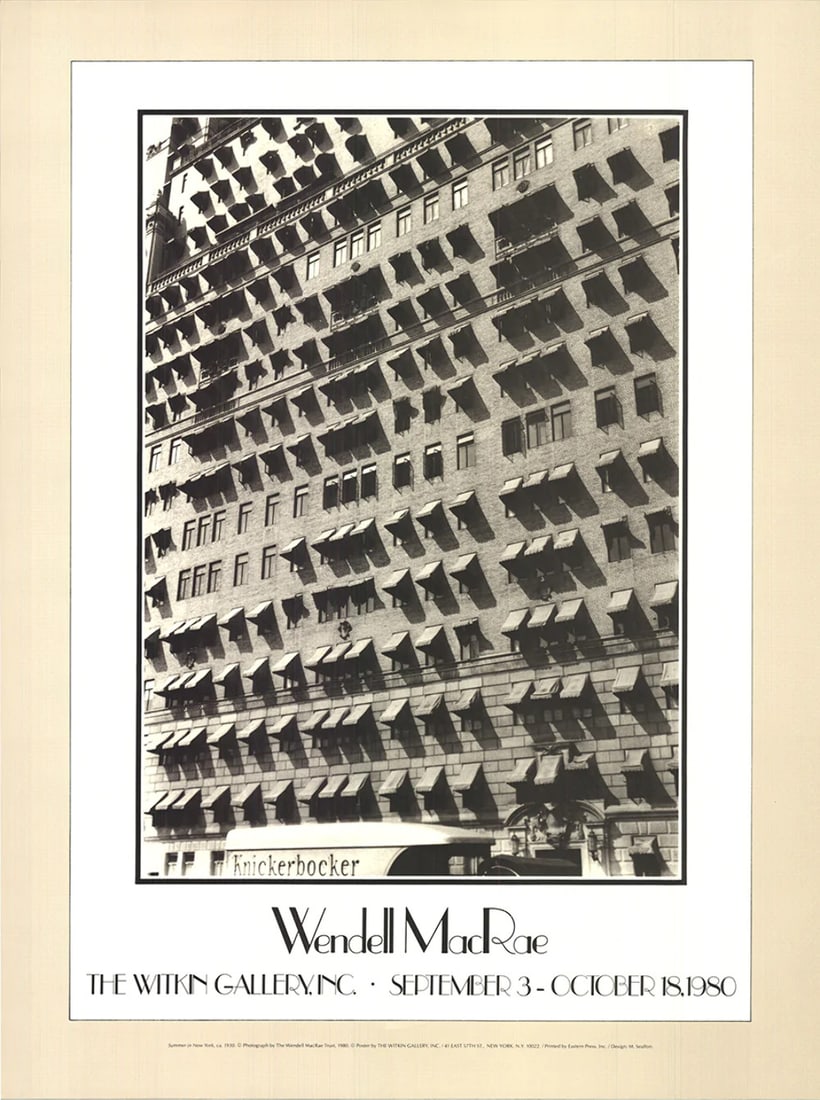 Ne WENDELL MACRAE Summer in New York 24" x 18" Offset Lithograph 1980 Surrealism (1 of 4)