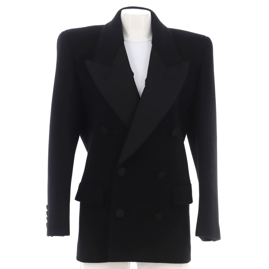 Wool Saint Laurent Women's Double Breasted Blazer (1 of 5)