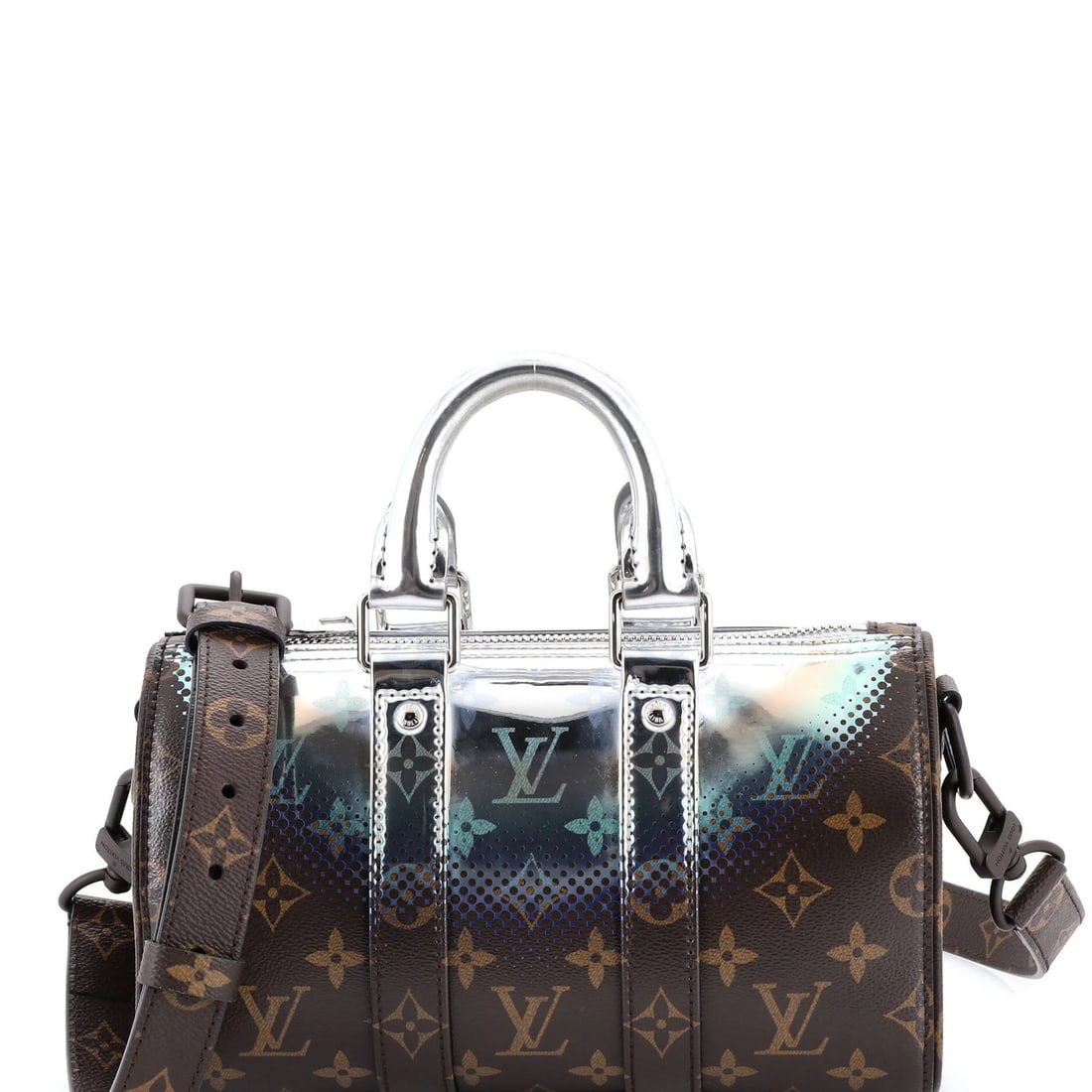 Monogram Louis Vuitton Keepall Bandouliere Bag Limited Edition Metallic Nebula (1 of 8)