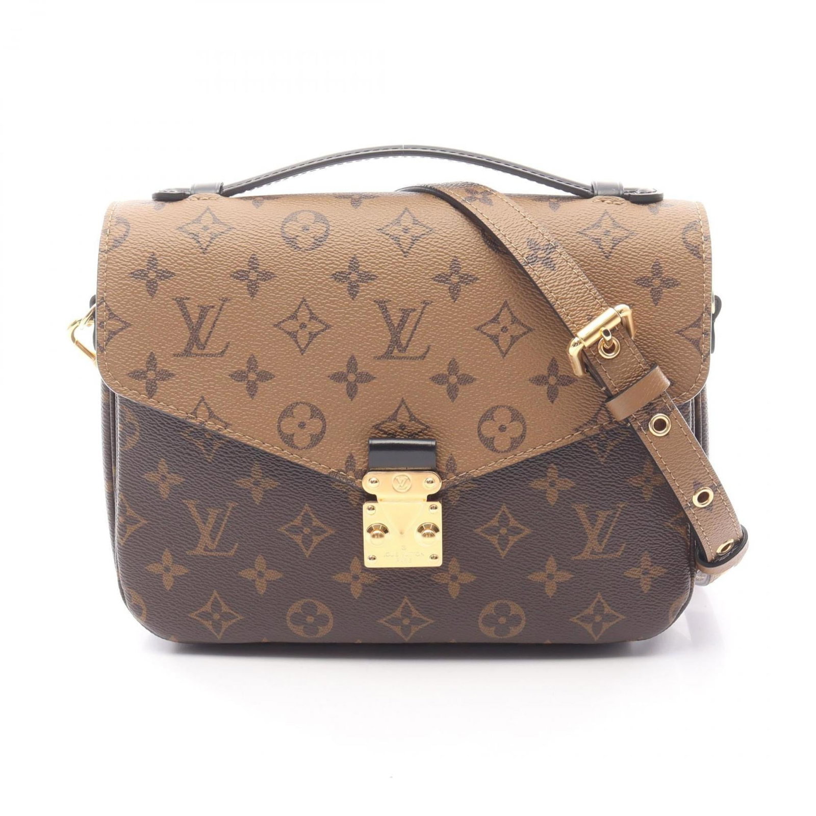 Leather - Louis Vuitton Handbag - Pochette Coated Canvas (1 of 5)