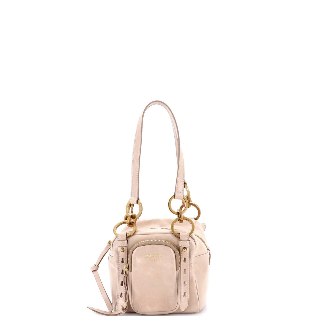 Mini Prada Dangle Top Handle Bag Leather (1 of 7)