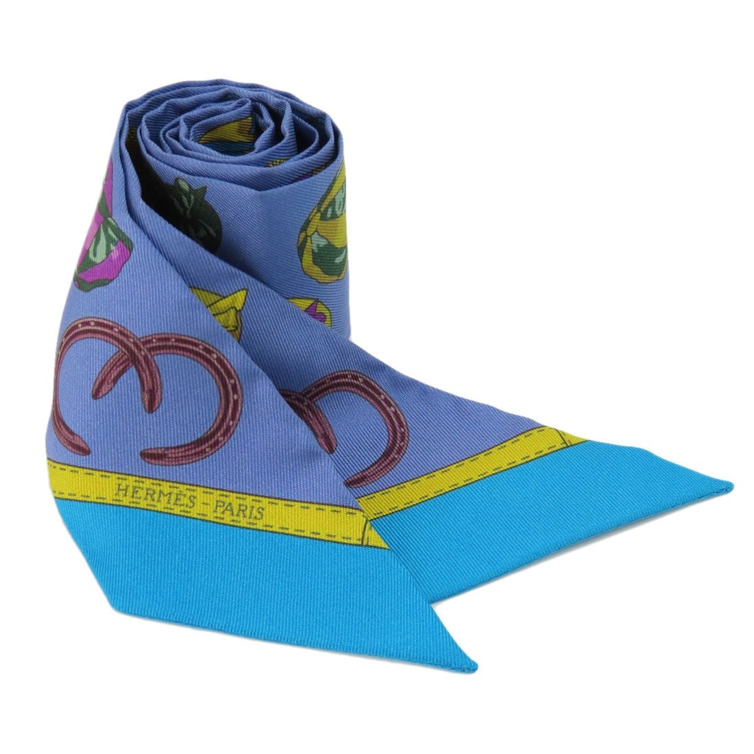 Silk HERMES Twilly Scarf (1 of 4)