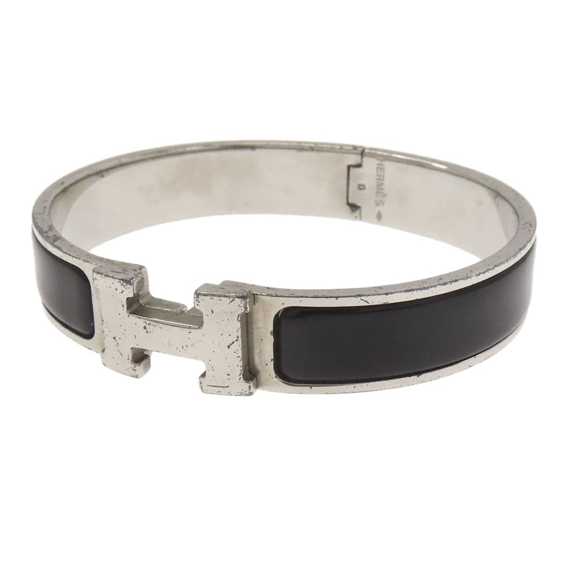 Metal HERMES Click crack PM Bracelet (1 of 9)