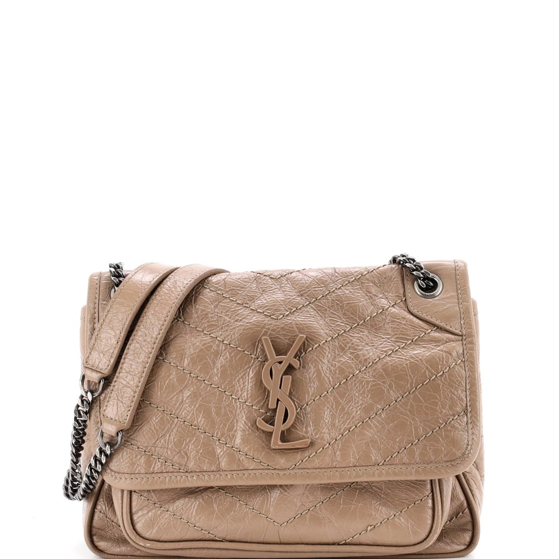 Baby Saint Laurent Niki Chain Flap Bag Matelasse Chevron Leather: Baby Saint Laurent Niki Chain Flap Bag Matelasse Chevron Leather This listing features Baby Saint Laurent Niki Chain Flap Bag Matelasse Chevron Leather. Item specifics are provided below. Item Specifi