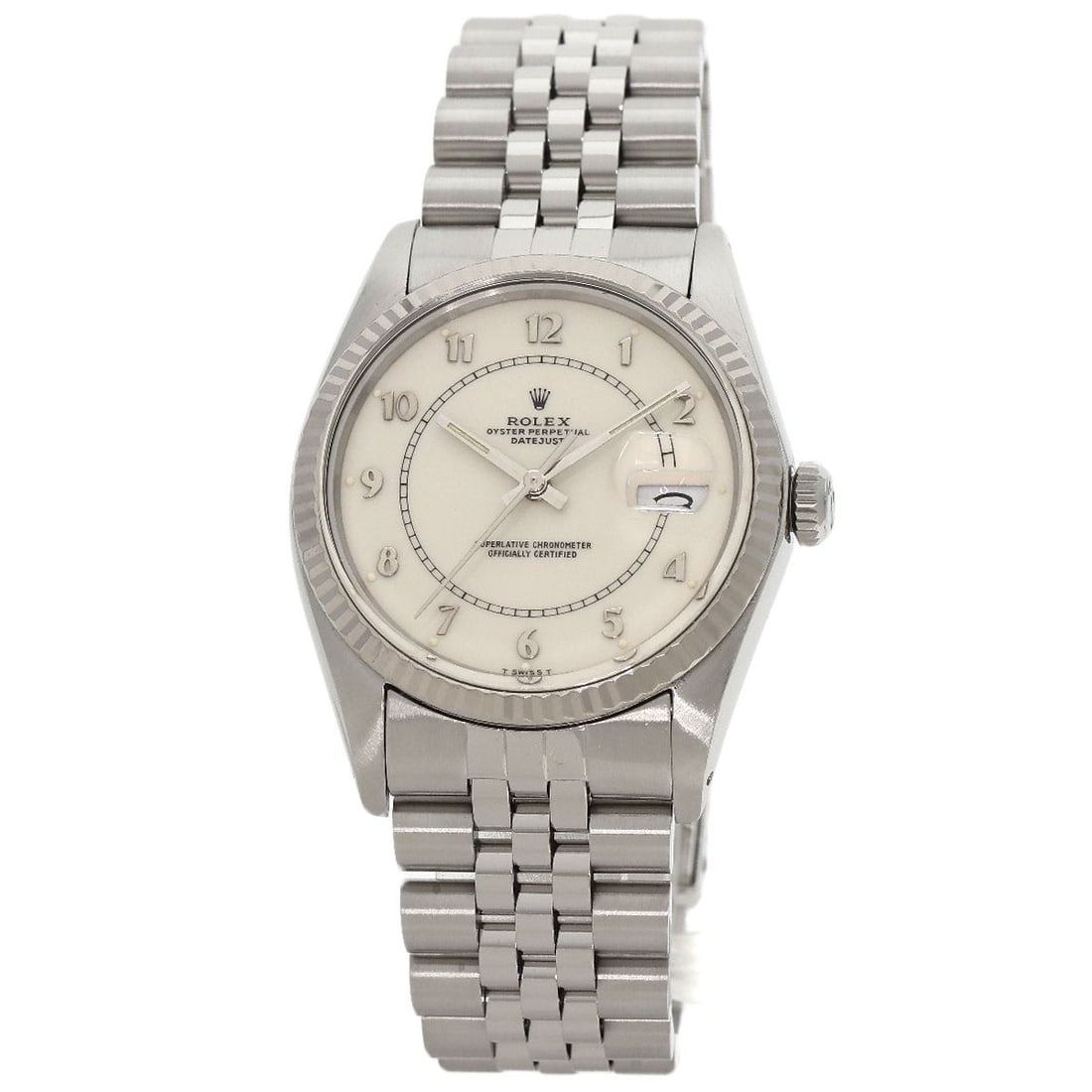 Stainless ROLEX Datejust Arabia Stella Boiler Gauge No. 83 Watches 16014 (1 of 20)