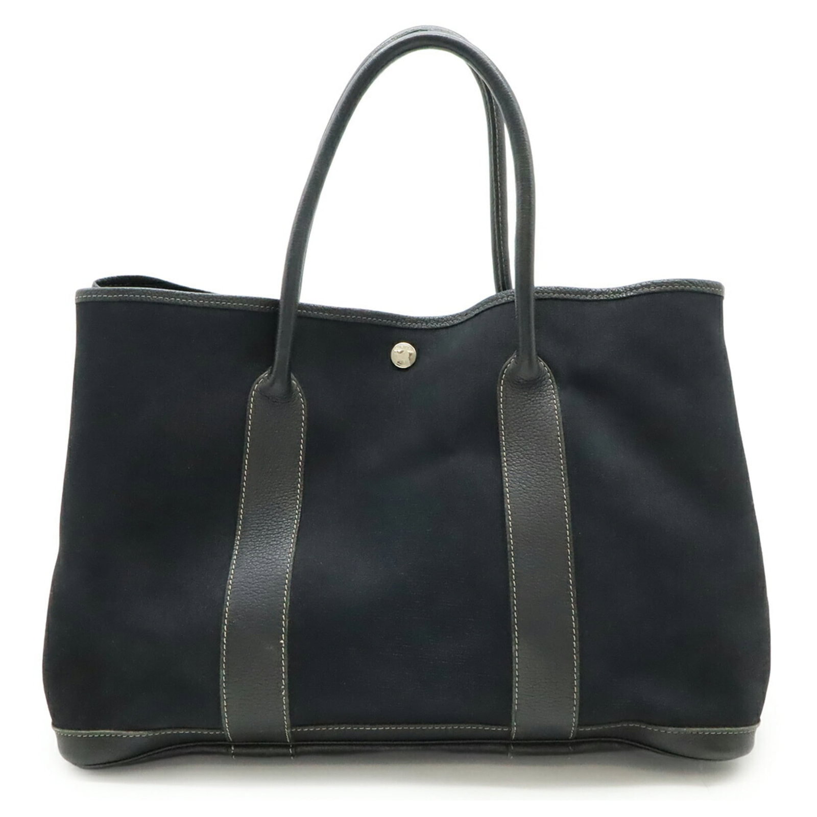 Leather - Hermes Handbag - Tote Bag Toile Officier (1 of 9)