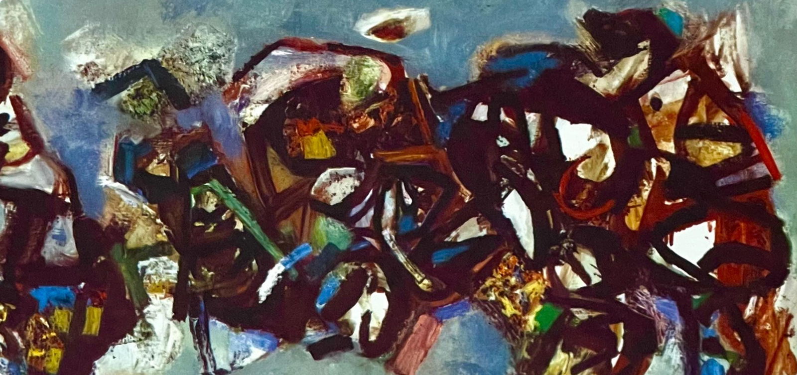 Lithograph - Abraham Rattner - Composition with old shoes - 3