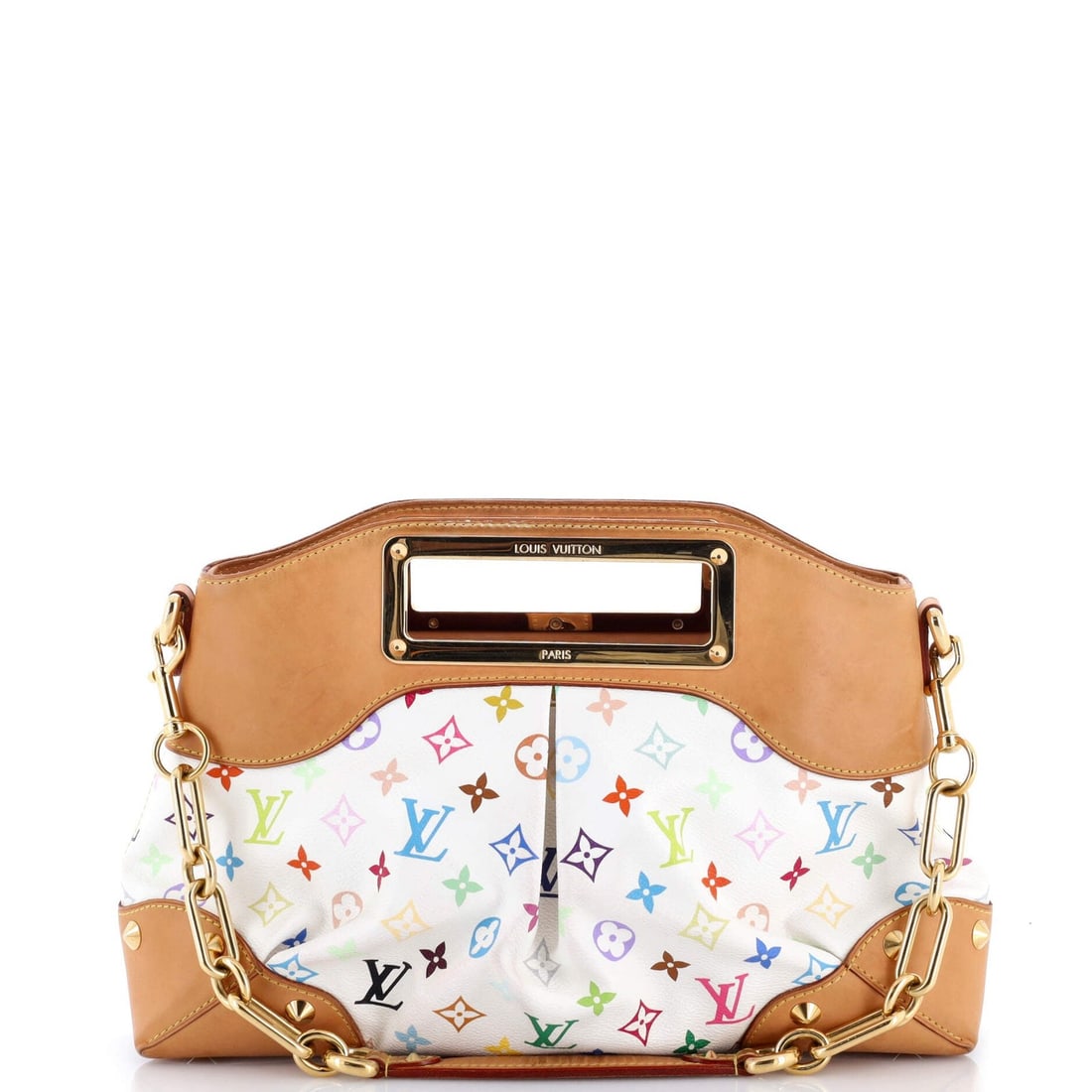MM Louis Vuitton Judy Handbag Monogram Multicolor: MM Louis Vuitton Judy Handbag Monogram Multicolor This listing features MM Louis Vuitton Judy Handbag Monogram Multicolor. Item specifics are provided below. Item Specifics: Brand: Louis Vuitton Exter
