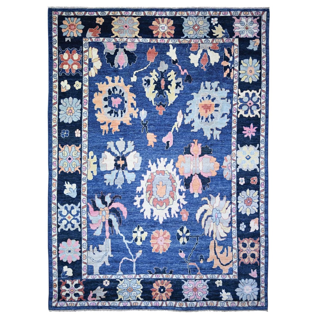 Rug 10'x13'9" Sapphire Blue Wool Hand Knotted Afghan Angora Oushak: Rug 10'x13'9" Sapphire Blue Wool Hand Knotted Afghan Angora Oushak This listing features Rug 10'x13'9" Sapphire Blue Wool Hand Knotted Afghan Angora Oushak. Item specifics are provided below. Item Spe