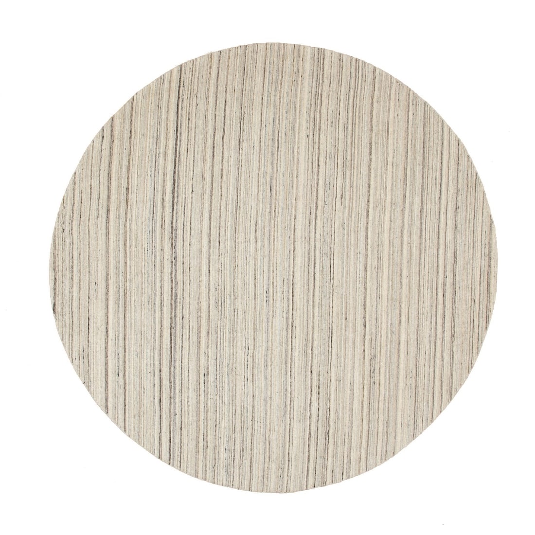 Rug 8'x8' Beige Hand Loomed Organic Wool Modern Round Oriental (1 of 12)