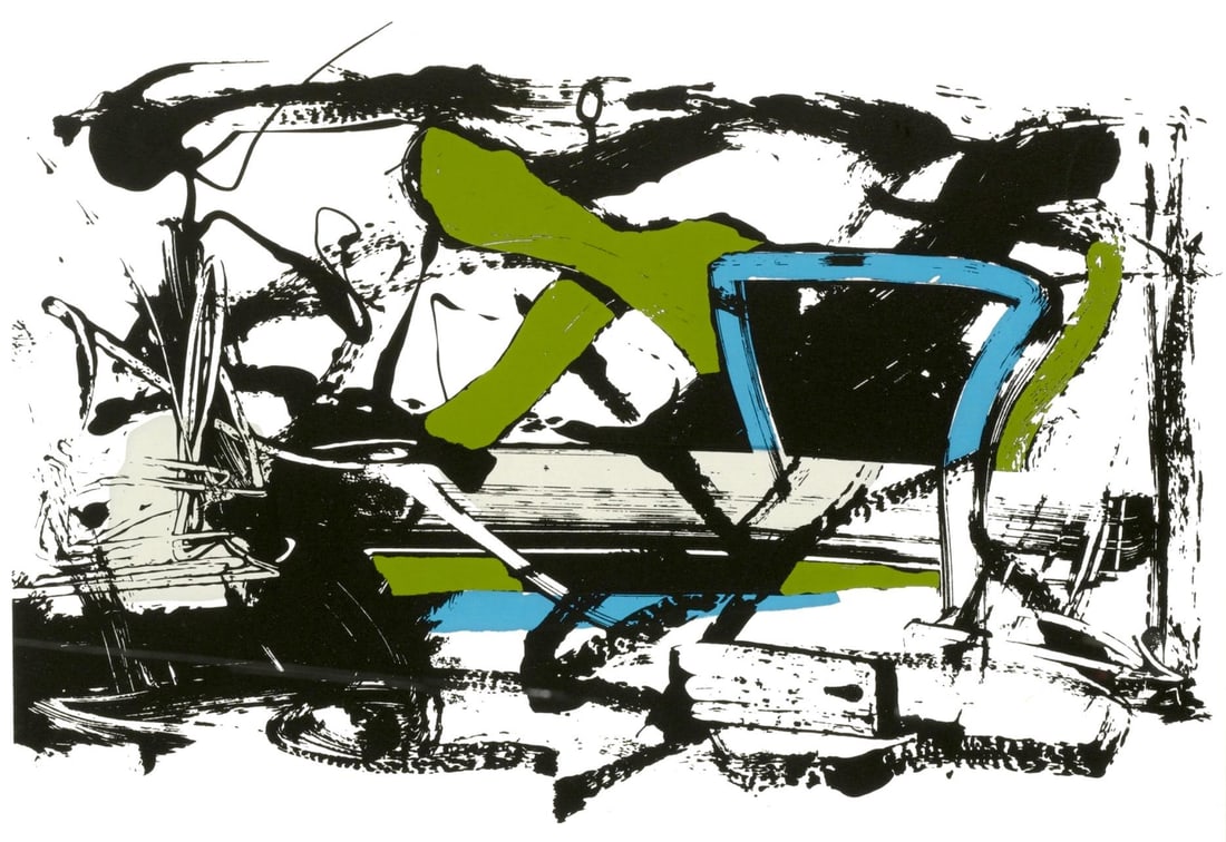 Silkscreen - Joan Mitchell - Composition - The Poems (1 of 5)