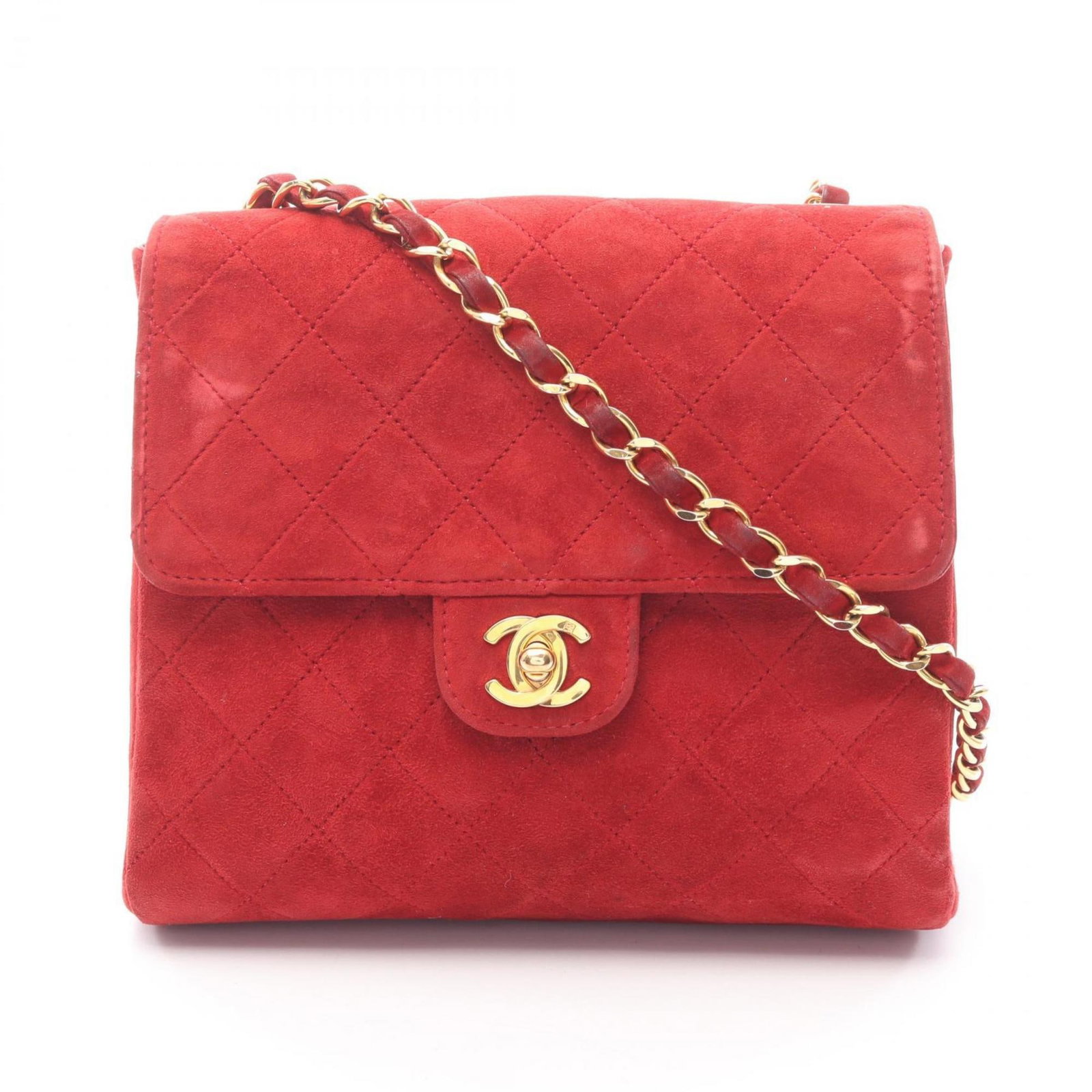 Suede Chanel Shoulder Bag (1 of 15)