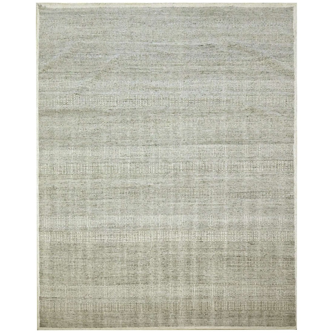 Rug 12'1"x14'10" Gray Grass Design Textured Wool Hand Knotted XL Oriental (1 of 11)