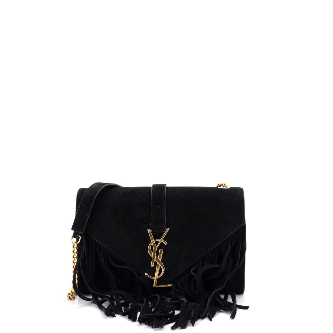 Small Saint Laurent Classic Monogram Fringe Crossbody Bag Suede: Small Saint Laurent Classic Monogram Fringe Crossbody Bag Suede This listing features Small Saint Laurent Classic Monogram Fringe Crossbody Bag Suede. Item specifics are provided below. Item Specifics