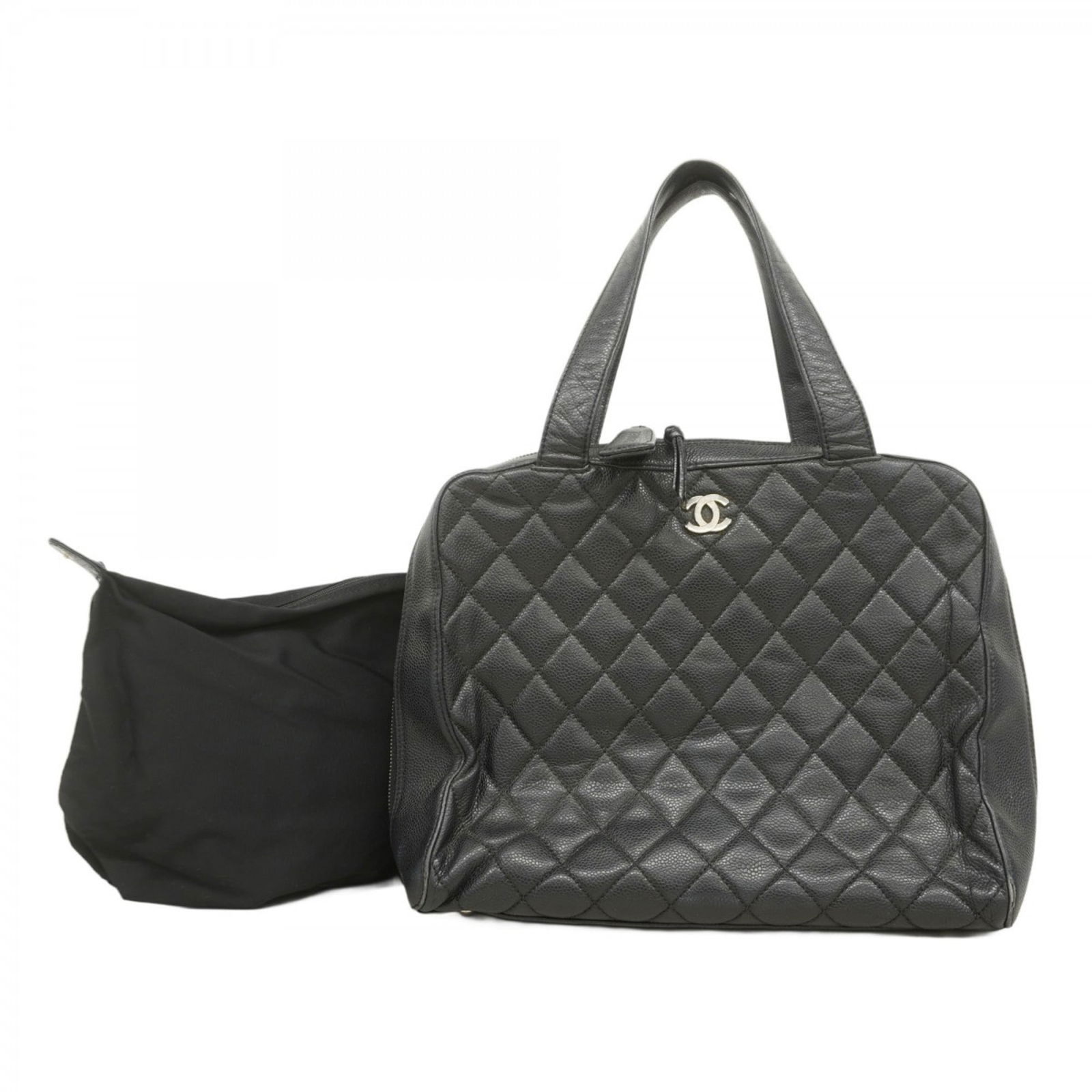 Calfskin Chanel Handbag Grained (1 of 15)