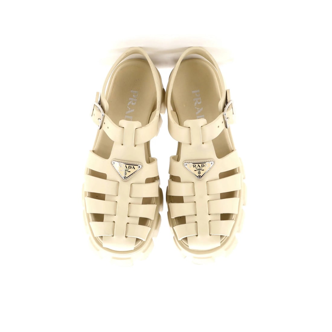 Rubber Prada Women's Monolith Cage Platform Sandals - 2