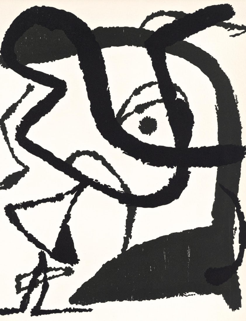 Woodcut - Joan Mir - Composition (Dupin 1292) - Mir Graveur (1 of 6)