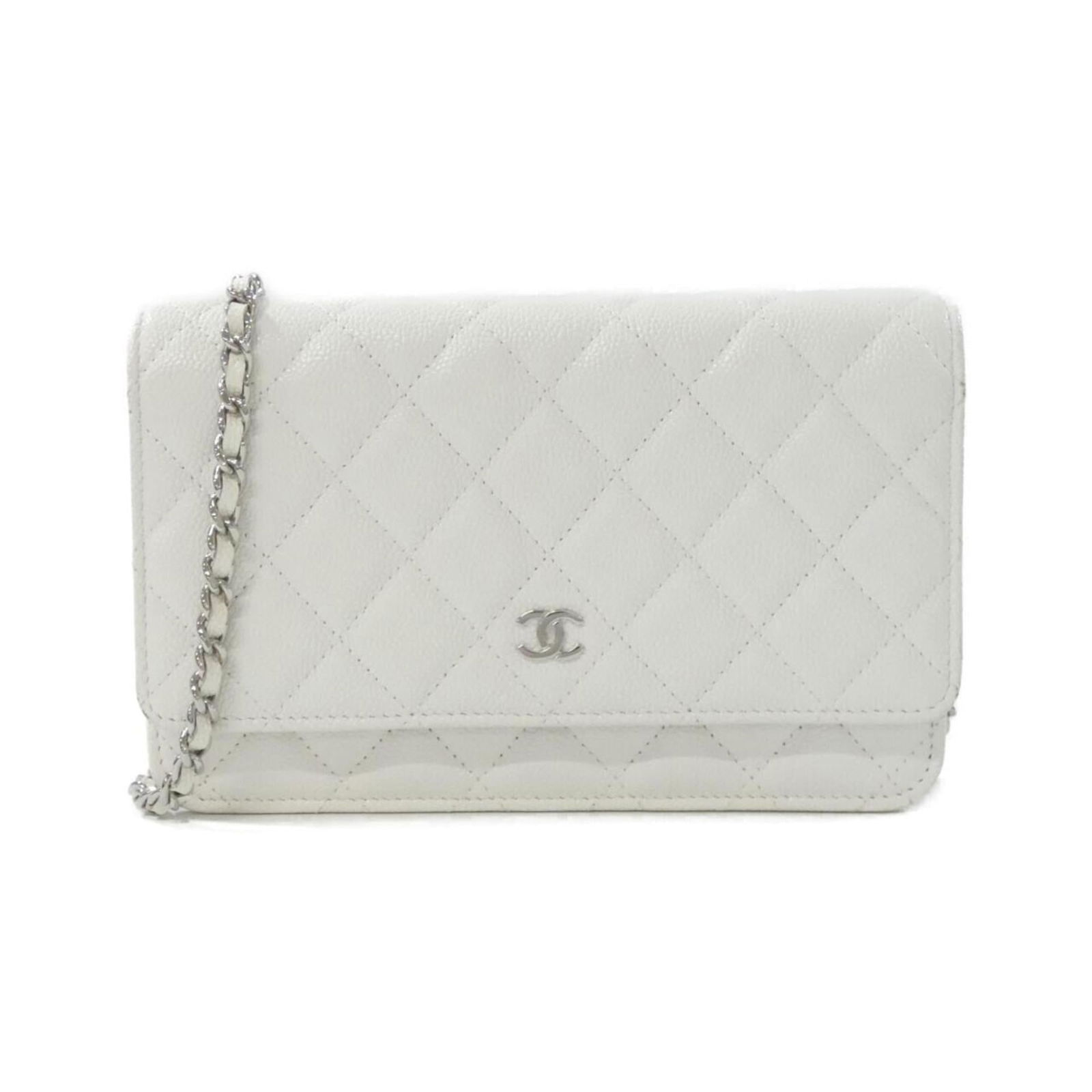 Calfskin Chanel Chain/ Shoulder Wallet Grained: Calfskin Chanel Chain/ Shoulder Wallet Grained This listing features Calfskin Chanel Chain/ Shoulder Wallet Grained. Item specifics are provided below. Item Specifics: Brand: Chanel Type: