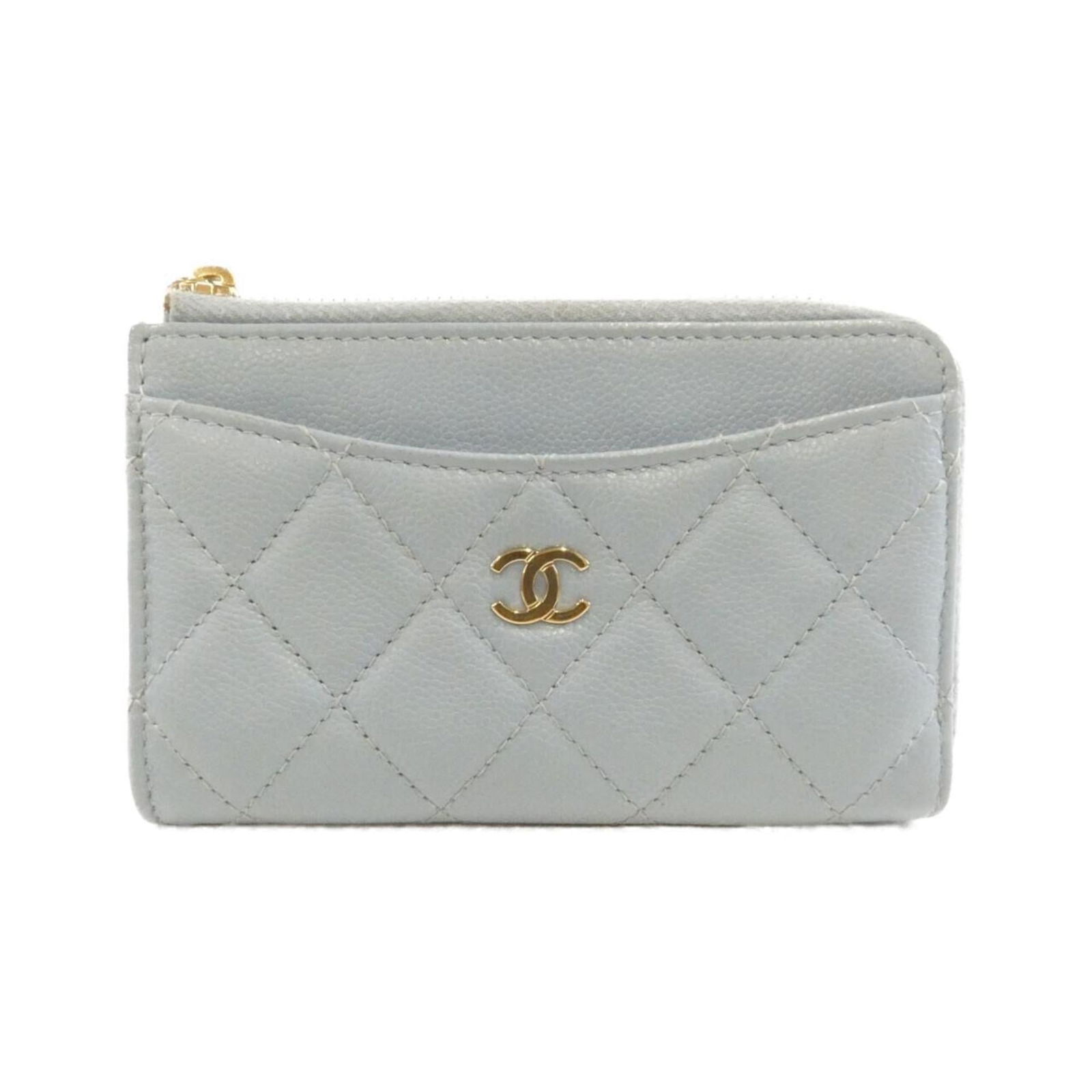 Calfskin Chanel Business Card Case Grained: Calfskin Chanel Business Card Case Grained This listing features Calfskin Chanel Business Card Case Grained. Item specifics are provided below. Item Specifics: Brand: Chanel Type: Business Card Case