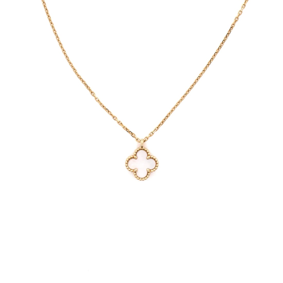 of Van Cleef & Arpels Sweet Alhambra Pendant Necklace 18K Yellow Gold and Mother: of Van Cleef & Arpels Sweet Alhambra Pendant Necklace 18K Yellow Gold and Mother This listing features of Van Cleef & Arpels Sweet Alhambra Pendant Necklace 18K Yellow Gold and Mother. Item specifics