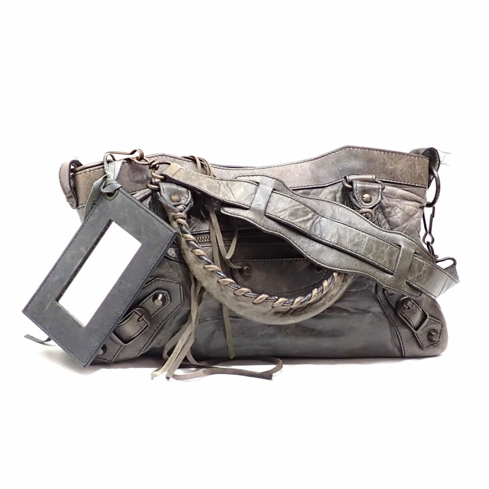 Leather Balenciaga Handbag: Leather Balenciaga Handbag This listing features Leather Balenciaga Handbag. Item specifics are provided below. Item Specifics: Brand: Balenciaga Type: Handbag Material: Leather Leather/Fur Type: