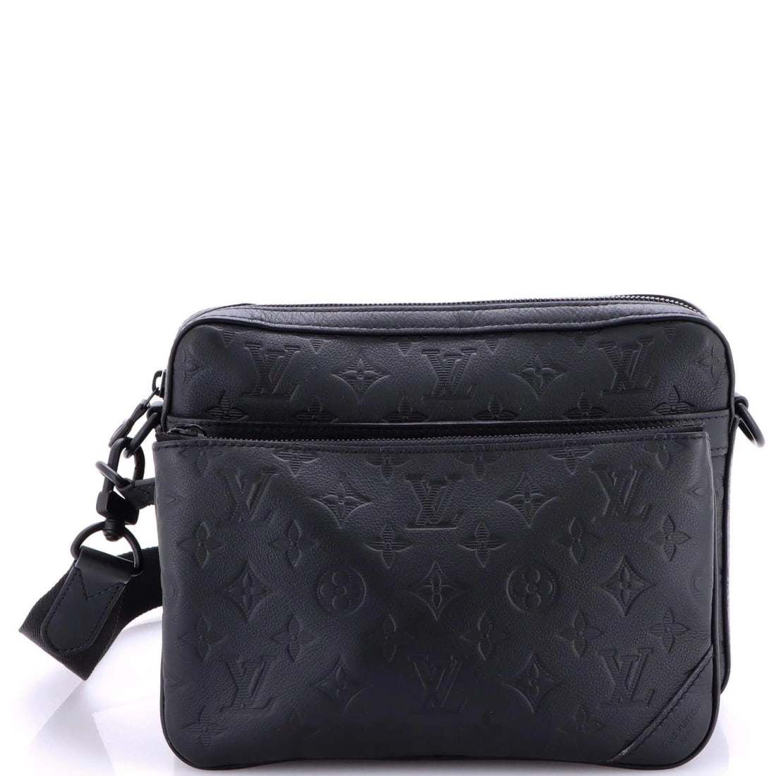 Leather Louis Vuitton Trio Messenger Bag Monogram Shadow: Leather Louis Vuitton Trio Messenger Bag Monogram Shadow This listing features Leather Louis Vuitton Trio Messenger Bag Monogram Shadow. Item specifics are provided below. Item Specifics: Brand: