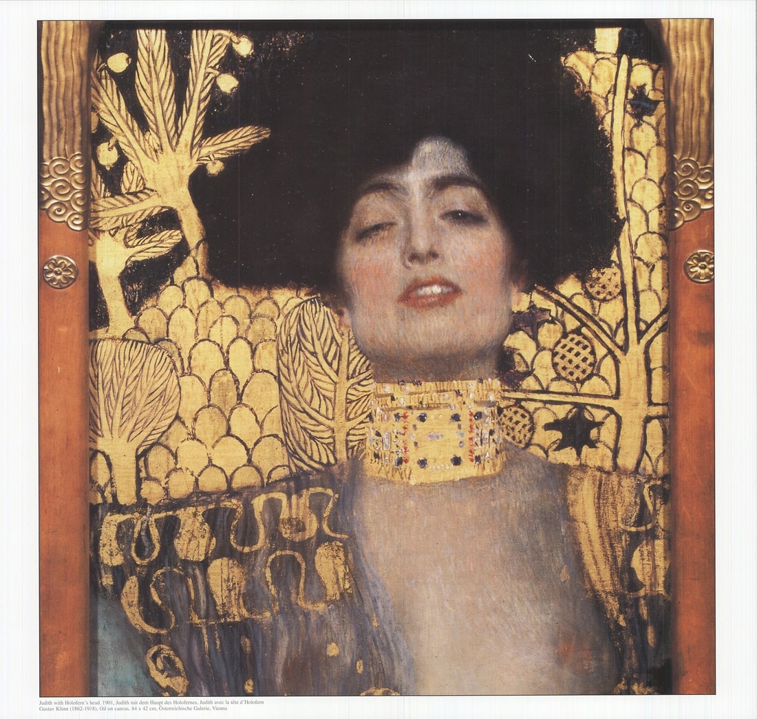 2010 GUSTAV KLIMT Judith with Holofern's Head 17" x 17.75" Offset Lithograph (1 of 4)