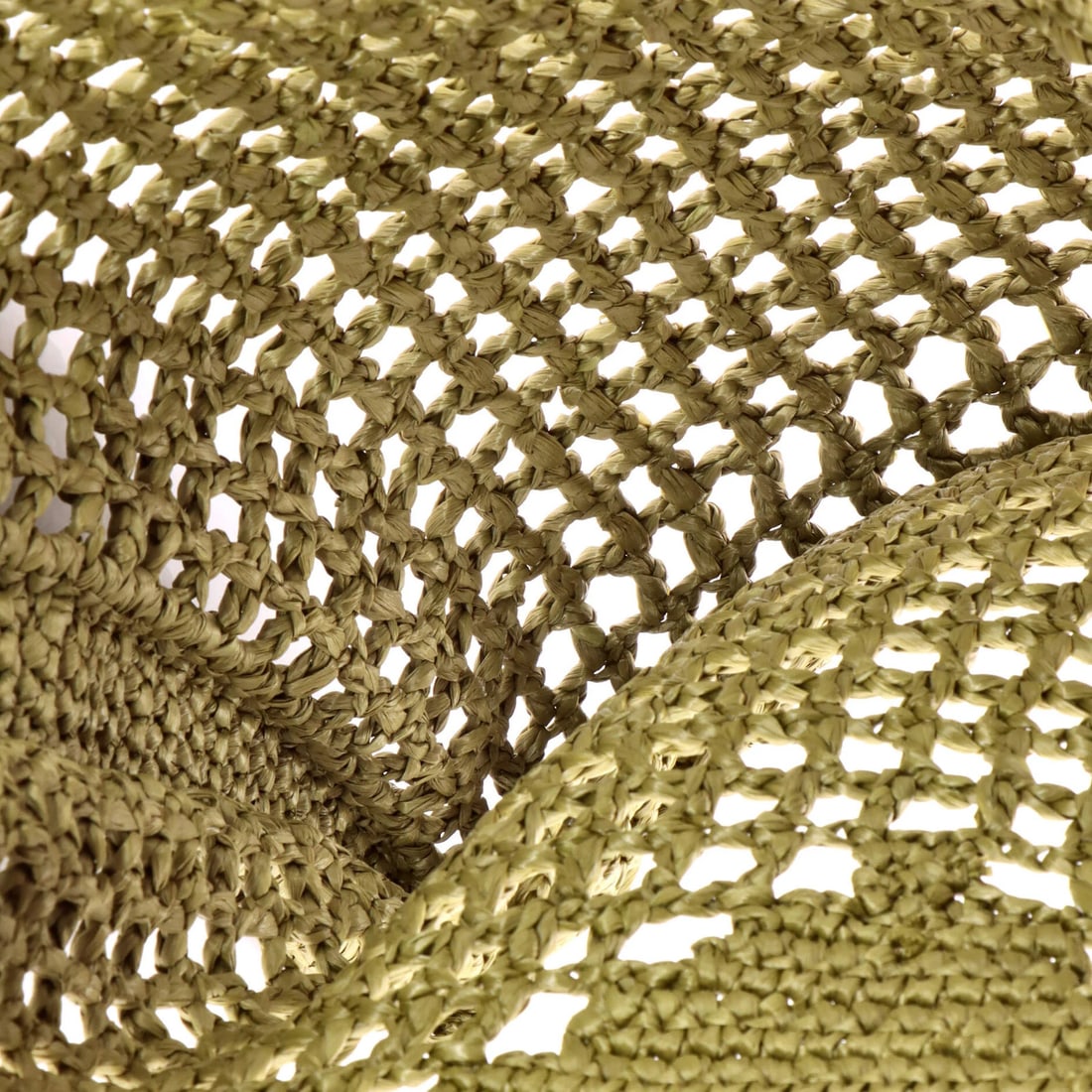 Raffia Prada Triangle Logo Open Tote - 5