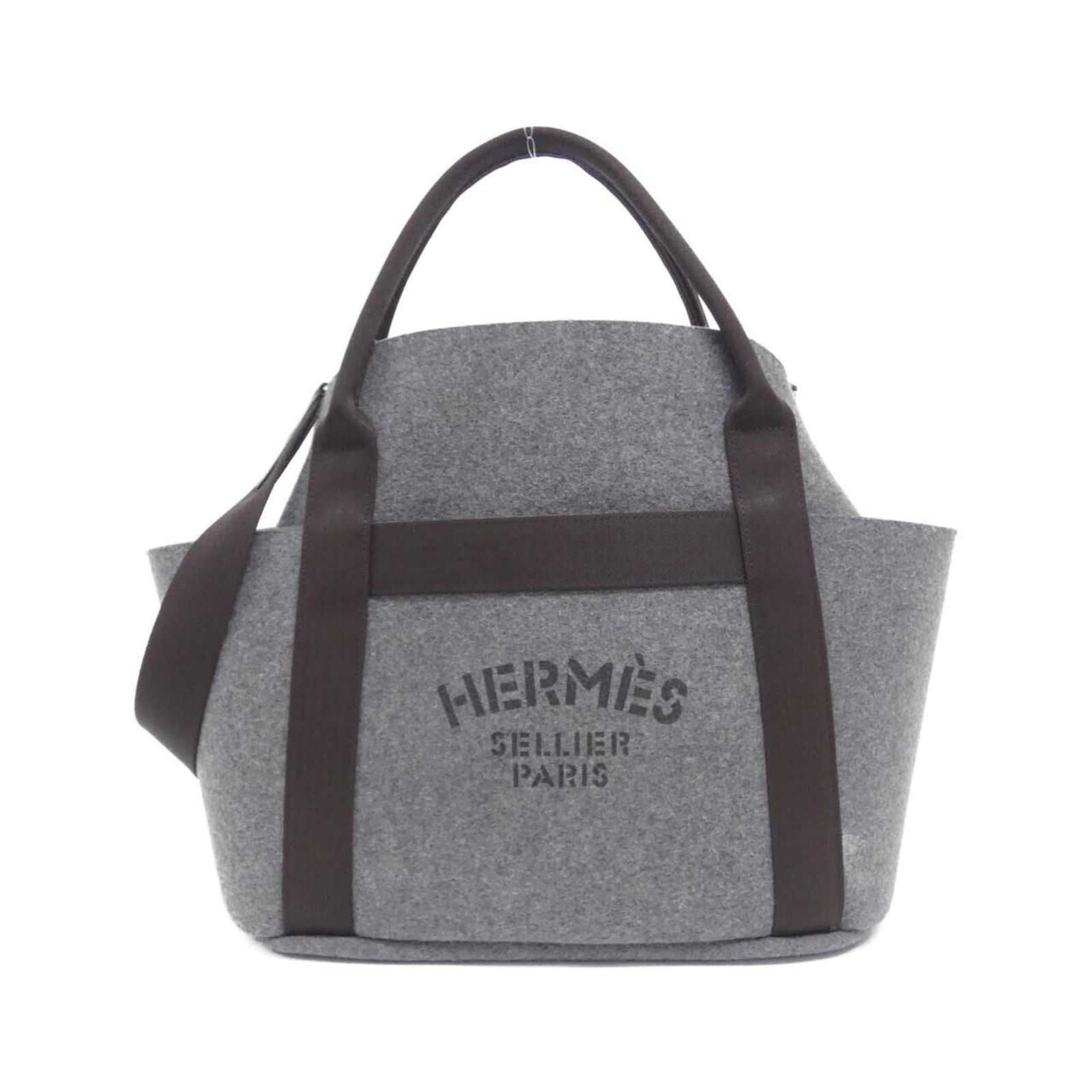 Felt Hermes Handbag (1 of 9)