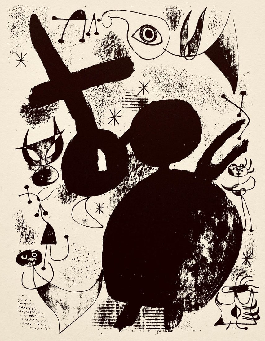 Etching - Joan Mir - Composition - The Prints of Joan Miro (1 of 6)