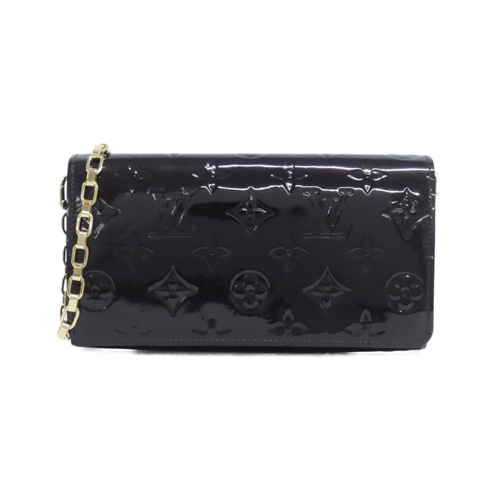 Leather Louis Vuitton Chain/ Shoulder Wallet (1 of 9)