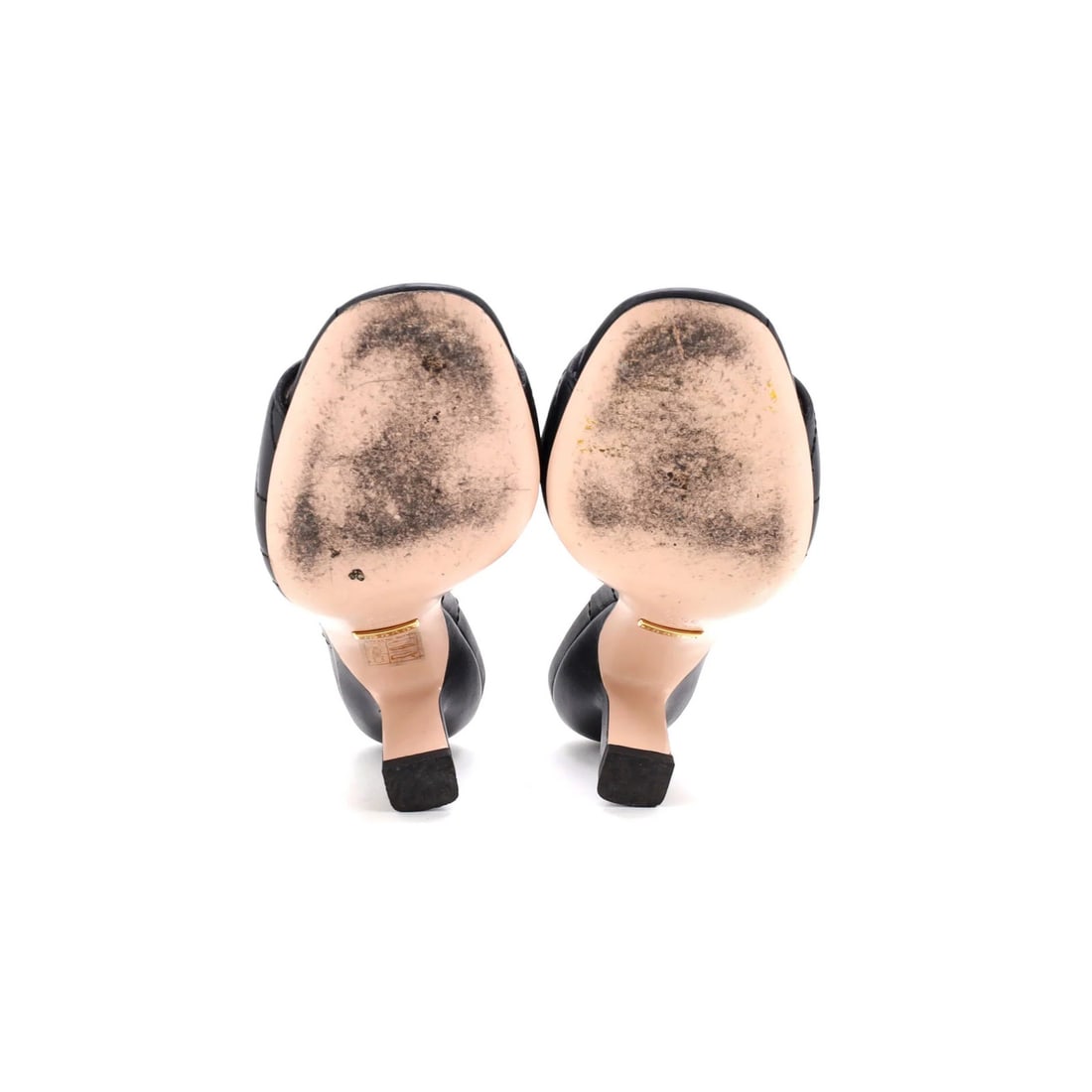 Leather Gucci Women's Marmont Slide Heeled Sandals Matelasse - 4