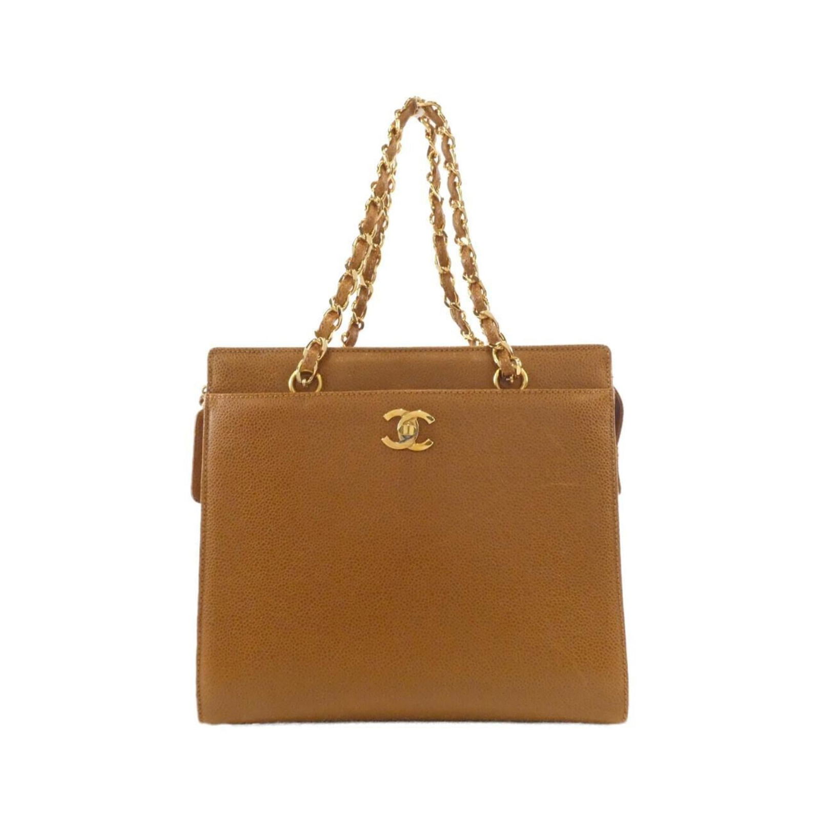 Calfskin Chanel Handbag Grained (1 of 8)