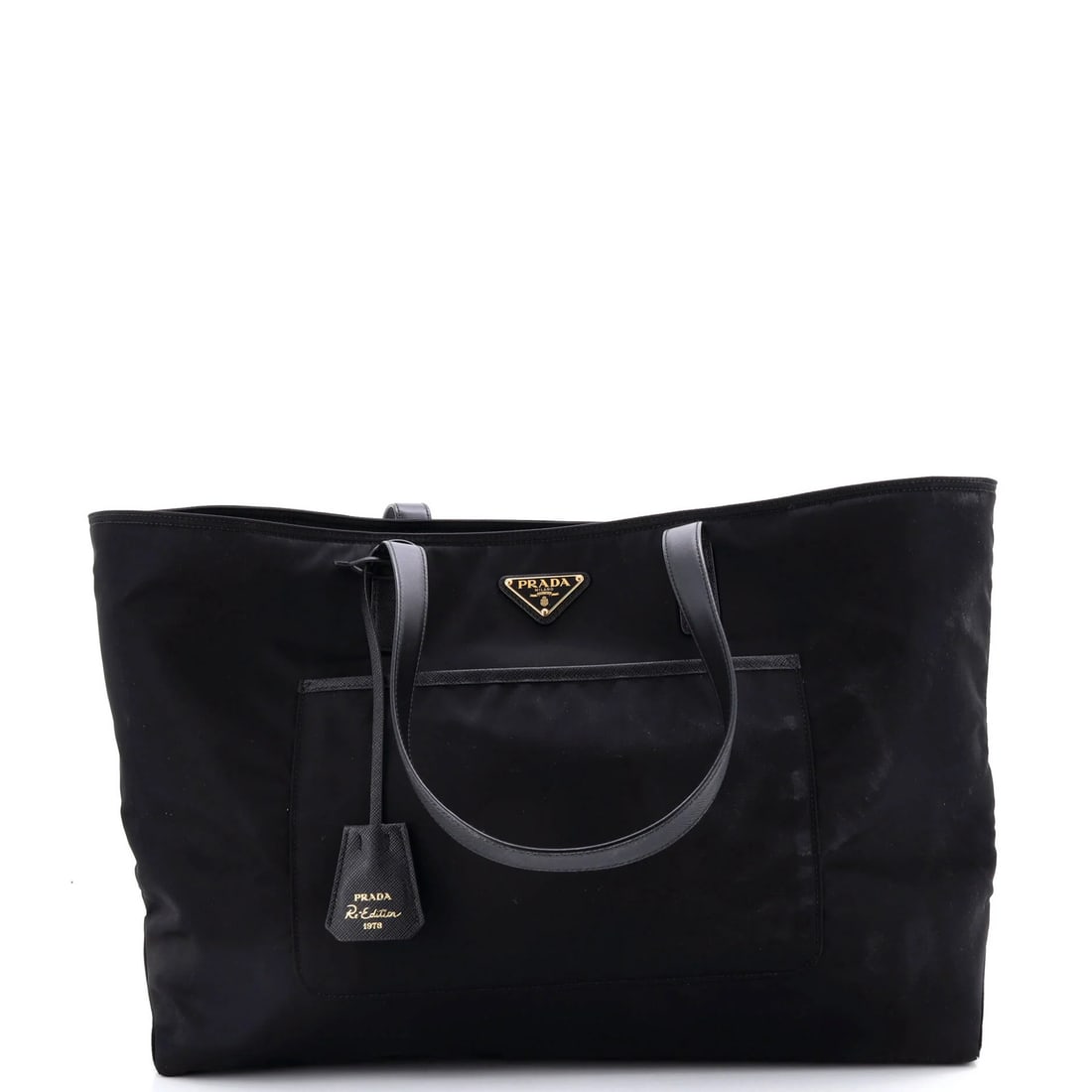 Large Prada Re-Edition 1978 Pocket Tote Re-Nylon with Saffiano Leather: Large Prada Re-Edition 1978 Pocket Tote Re-Nylon with Saffiano Leather This listing features Large Prada Re-Edition 1978 Pocket Tote Re-Nylon with Saffiano Leather. Item specifics are provided below.