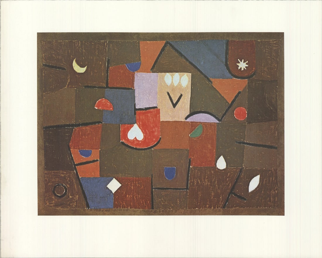 Modernism PAUL KLEE Jewels 15.75" x 19.75" Offset Lithograph 1990 (1 of 4)