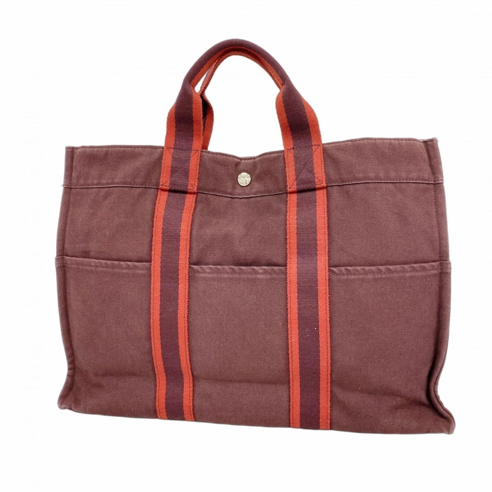 Canvas Hermes Tote Bag: Canvas Hermes Tote Bag This listing features Canvas Hermes Tote Bag. Item specifics are provided below. Item Specifics: Brand: Hermes Type: Tote Bag Material: Canvas Color: Bordeaux Hardware Color: Si