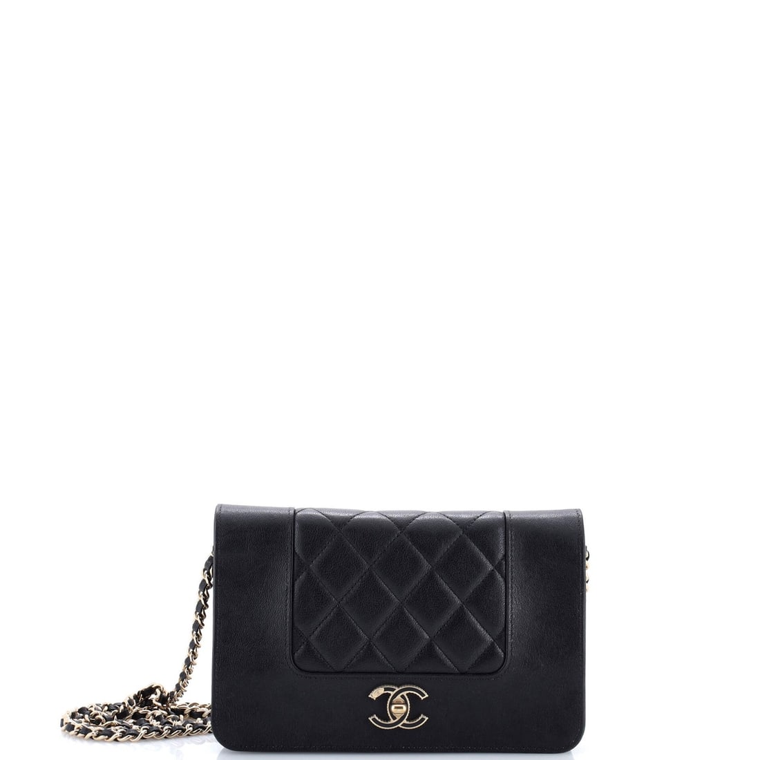Sheepskin Chanel Mademoiselle Vintage Wallet on Chain Quilted: Sheepskin Chanel Mademoiselle Vintage Wallet on Chain Quilted This listing features Sheepskin Chanel Mademoiselle Vintage Wallet on Chain Quilted. Item specifics are provided below. Item Specifics: