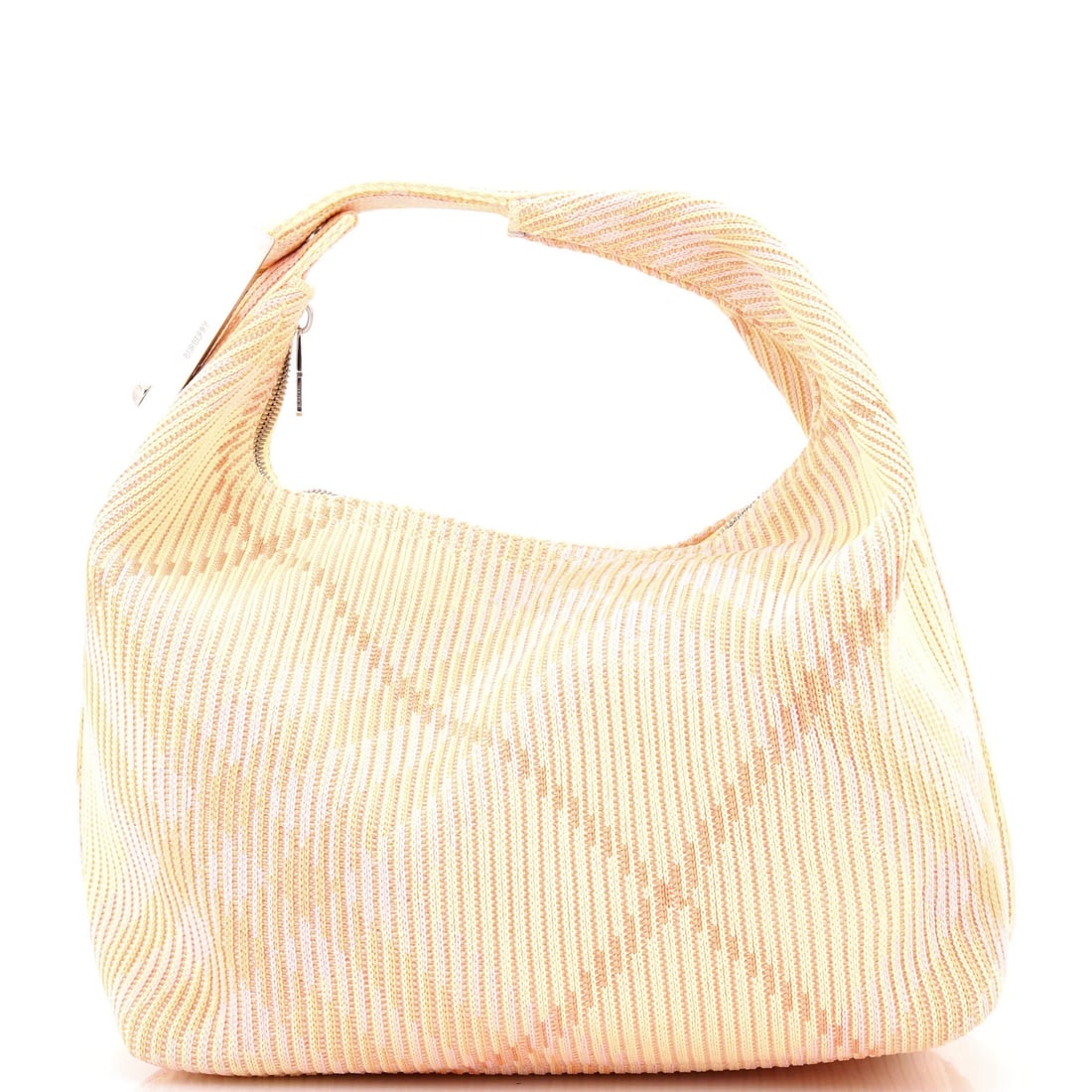 Medium Burberry Peg Handle Bag Knit Check Fabric: Medium Burberry Peg Handle Bag Knit Check Fabric This listing features Medium Burberry Peg Handle Bag Knit Check Fabric. Item specifics are provided below. Item Specifics: Brand: Burberry Exterior