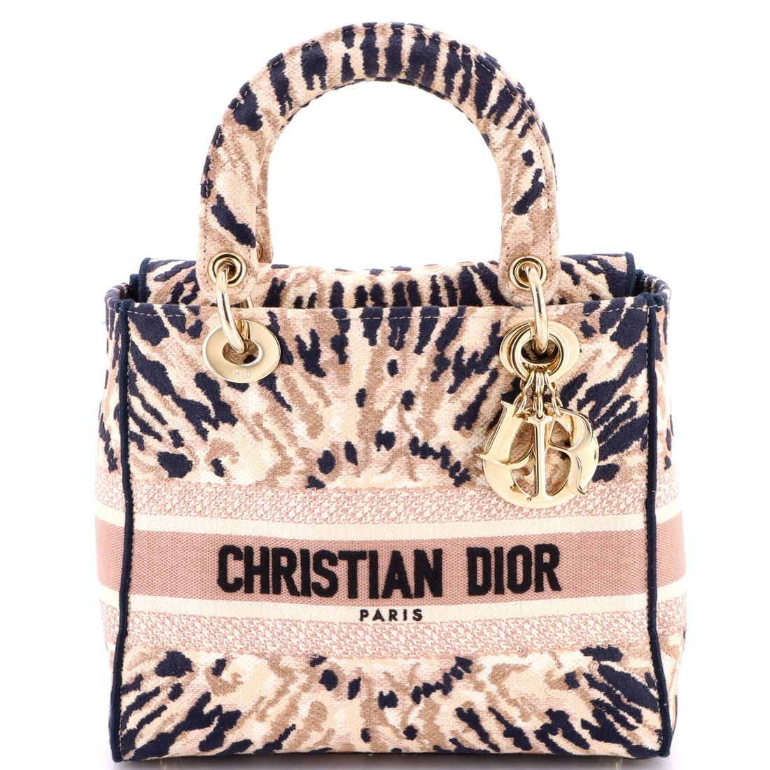 Medium Christian Dior Lady D-Lite Bag Embroidered Canvas (1 of 5)