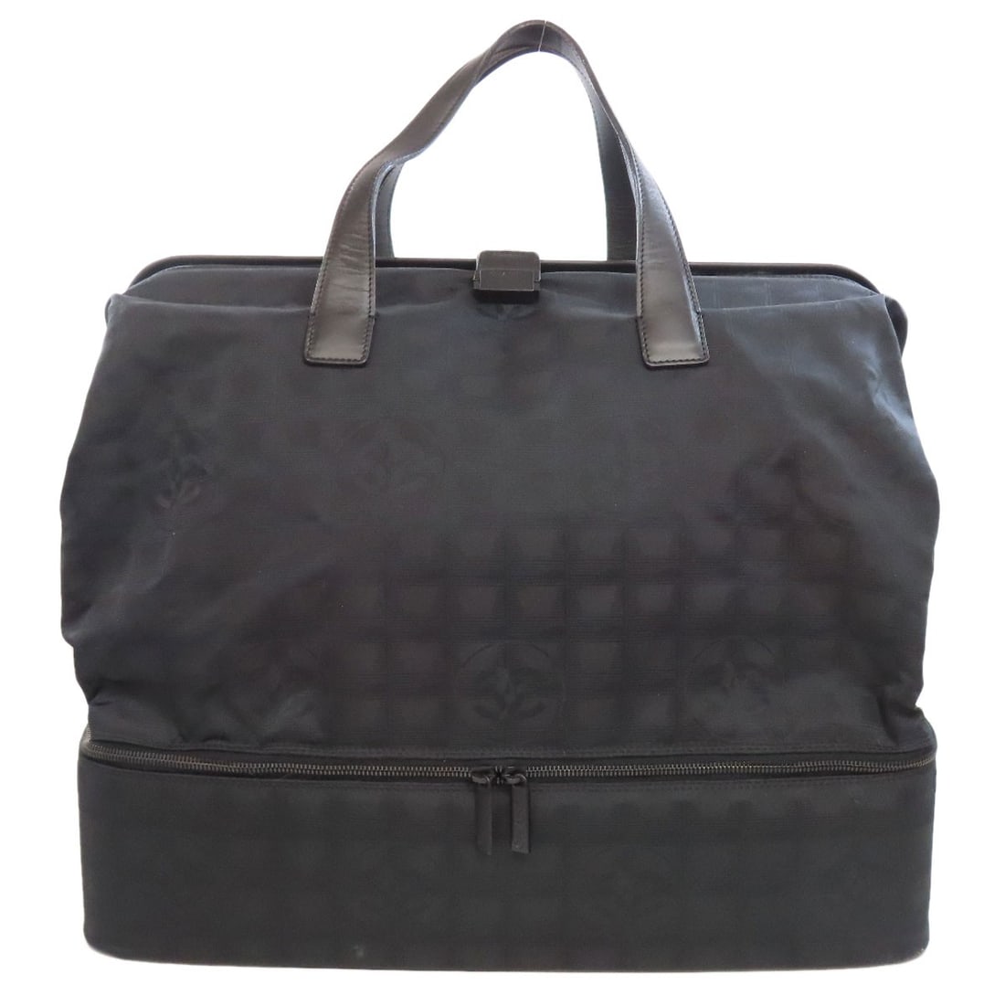 jacquard CHANEL New travel line Boston bag Nylon (1 of 20)